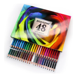Set 48 Lapices Colores Arte A Base Aceite Dibujo Colorear