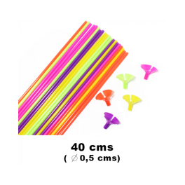VARILLA COLOR MIXTO PARA GLOBO 12UN