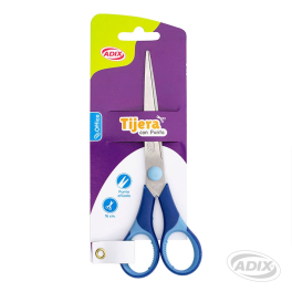 TIJERA 16CM PUNTA C/FILO AZUL (057) ADIX