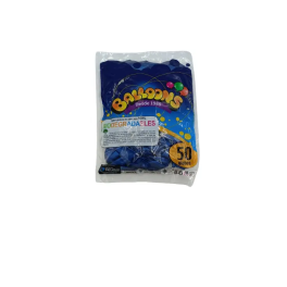 GLOBO METALIZADO X 50 AZUL