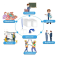 Pack 100 Porta Credenciales Transparente Incluye 100 Lanyard