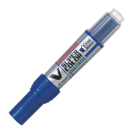 MARCADOR PERMANENTE V SUPER COLOR BISELADO AZUL PILOT MARCADOR PERMANENTE V SUPER COLOR BISELADO AZUL PILOT