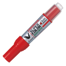 MARCADOR PERMANENTE V SUPER COLOR ROJO PILOT MARCADOR PERMANENTE V SUPER COLOR ROJO PILOT
