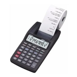 Calculadora con Rollo de Papel Casio HR-8TM-BK de Color Negro