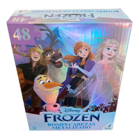 PUZZLE FROZEN 48 PPIEZAS BRILLO METALICO
