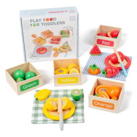 FRUTAS PARA CLASIFICAR/CORTAR DE MADERA (1-16)