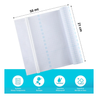 Laminado En Frío Glossy Brillante 21 Cm X 50 Metros 80 Mic