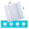 Laminado En Frío Glossy Brillante 21 Cm X 50 Metros 80 Mic