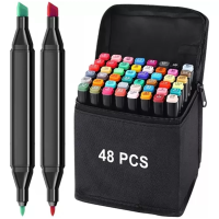 Rotuladores De Doble Punta 48 Colores Diversión Creatividad