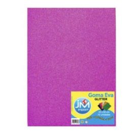 GOMA EVA GLITTER PLIEGO 10 U.IR VIOLETA 45*60(20