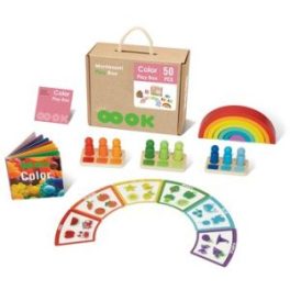 KIT EDUCATIVO MONTESSORI EL COLOR 36 MESES (1-8)