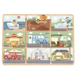 JUEGO LABERINTO LOS TRANSPORTES 30X22CM(1-12)