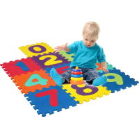 Set 10 Cuadros 30x30 Bebes Ni&ntilde;os Tatami Go Numeros Adkar Alfombra Goma Eva