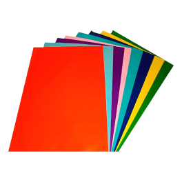 Pack 5 Pliegos De Papel Lustre 50x70 90 Gr. Clores Surtidos Surtidos