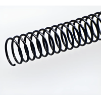 100 Uni Espirales Para Anillar Encuadernar 8 Mm Negro Negro