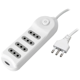 Alargador 4 Toma(s) 1.5 m Blanco