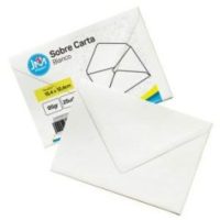 SOBRE BLANCO CARTA 15,4x12,4CM 80 GRS 25UN