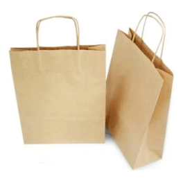 Bolsa De Papel Kraft Peque&ntilde;a 22 X 32,5 X 10