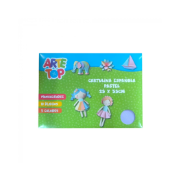 CARPETA CARTULINA ESPA&Ntilde;OLA PASTEL 25x35CM 10 PL/60