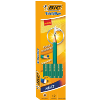 CAJA LAPIZ GRAFITO EVOLUTION HB N2 CON GOMA MARCA BIC