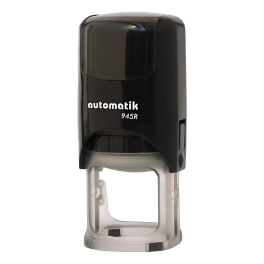 Timbre Personalizado Automatik 945, Redondo Negro