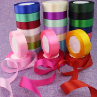 Cinta Genero Satin Tela Raso Decorativa 2,5cm 22mts Colores