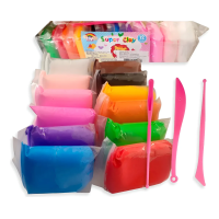 36 Masas Colores Slime Foamy Plasticina Moldeable Masilla 36 Masas Magicas