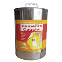 Adhesivo Cemento Caucho Sin Tolueno Transparente 1 Galon