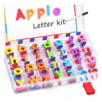 Kit Letras Coloridas Magneticas, 104pcs Pizarra Doble Cara
