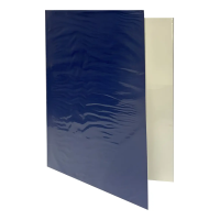 CARPETA OFICIO PLASTIFICADA AZUL CON GUSANO