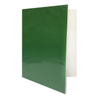 CARPETA OFICIO PLASTIFICADA VERDE CON GUSANO