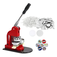 Maquina De Chapitas Prensa + Matriz 58mm + Chapitas 50 Pcs