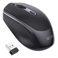 Ratón Inalámbrico Mouse Silencioso Carga Portátil 2.4g 3 Dpi Color Negro