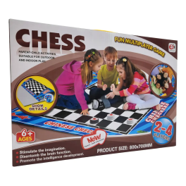 Juego Tablero Ajedrez Alfombra De Entretenci&oacute;n Ni&ntilde;os