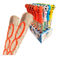 24 Burbujas De Vara Burbujero 25cm 3 Agujeros Pelota Futbol