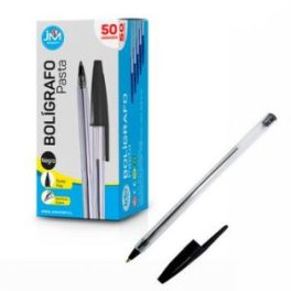 BOLIGRAFO PASTA NEGRO PUNTA FINA CAJA D E50 UNIDADES