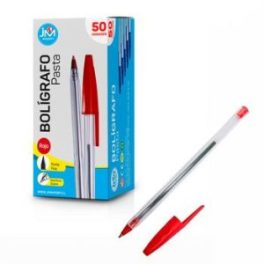 BOLIGRAFO PASTA ROJO PUNTA FINA CAJA DE 50 UNIDADES