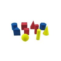 CUERPOS GEOM. GOMA EV. MADERA 10 PZAS 7 CM GB-GS10