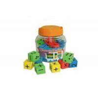 DADOS GOMA EVA NUMEROS PUNTOS SIGNOS 32 pz
