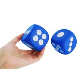 DADO GOMA EVA 2U AZUL